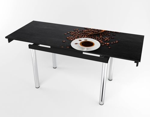 Розкладний стіл Maxi base Чорний black/02, Чорний, 1100, 700, 750, 1700
