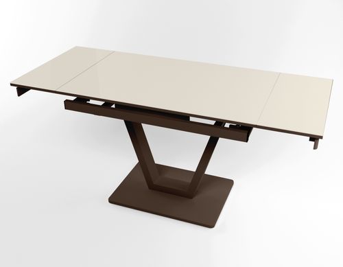 Розкладний стіл Maxi V base коричневий brown/02, Коричневий, 1100, 700, 750, 1700