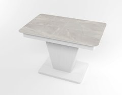 Обідній розкладний стіл Slide білий white/25, Біле дерево, 1100, 700, 750, 1500